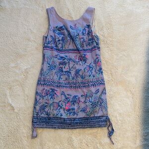 Lilly Pulitzer purple structured dress